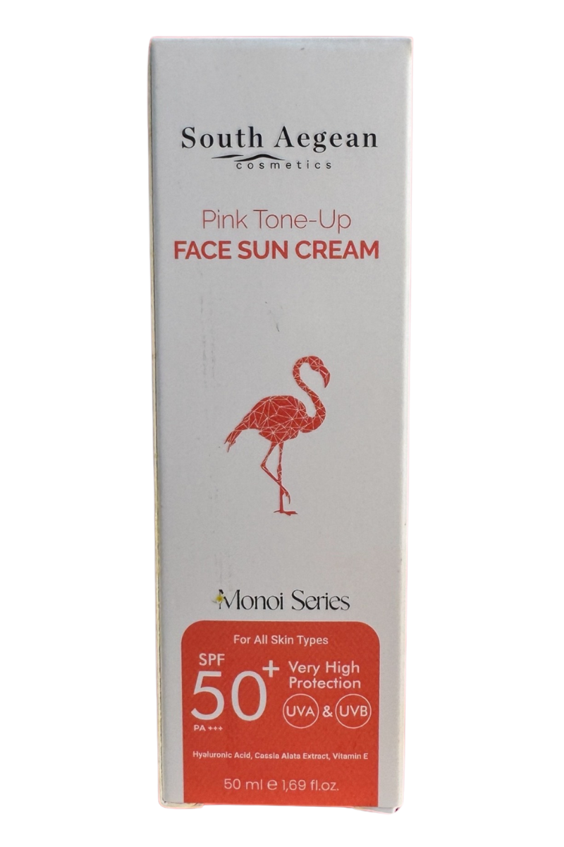 Pink Tone-Up FACE SUN CREAM (Monoi Series)